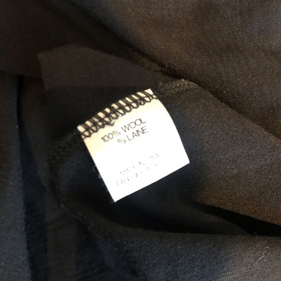 Theory fake wrap dress in black 100% wool - Picture 7 of 7